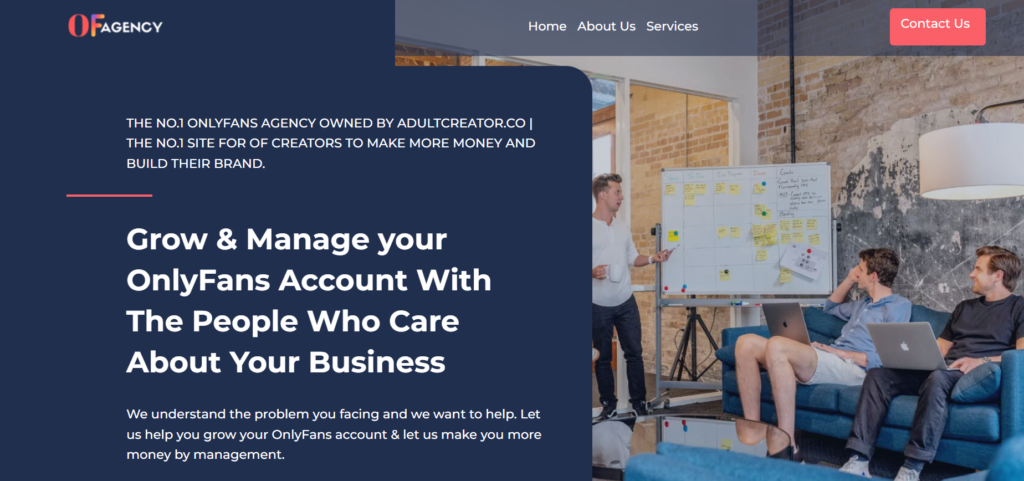OFAgency.co homepage
